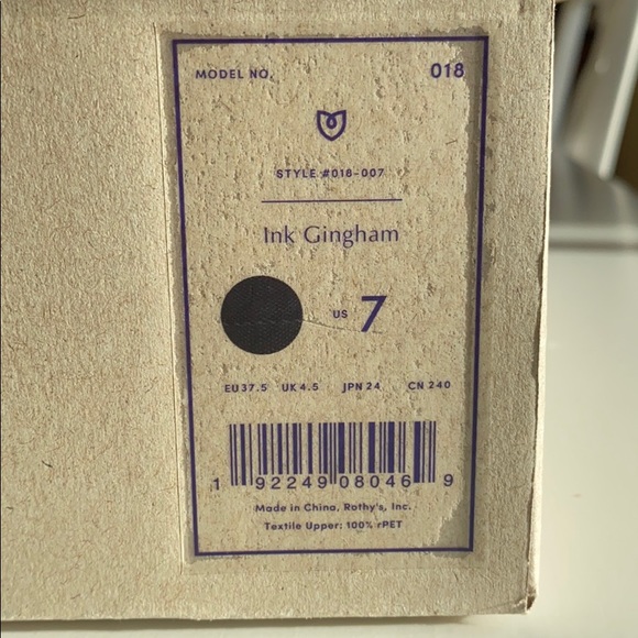 Rothy’s The Mary Jane in Ink Gingham. - Picture 5 of 11